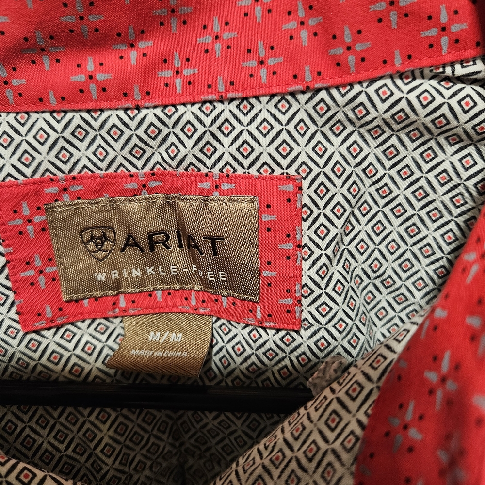 Ariat Men's Geometric Pattern Button-Down Shirt - image 3